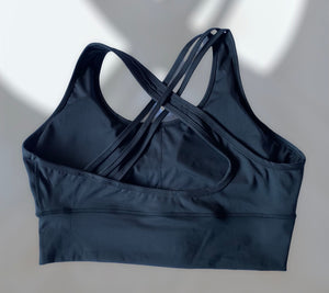 BLACK SPORTS BRA